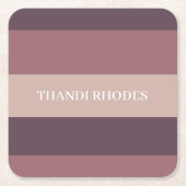 Farbpalette der Farbstreifen Rechteckiger Pappuntersetzer (Vorderseite)