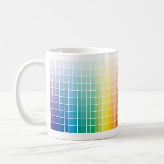 Farbpalette der Farbtabellen der Grafik Ombre Kaffeetasse (Links)