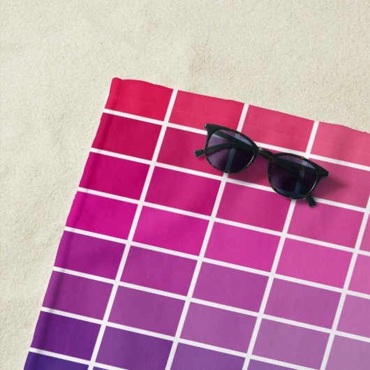 Farbpalette der Farbtabellen der Grafik Ombre Strandtuch (Beispiel)