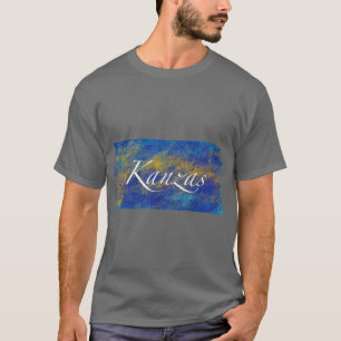 Farbpalette der Flagge des Bundesstaates Kansas Ov T-Shirt