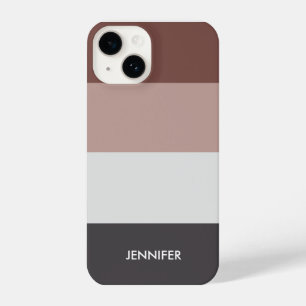 Farbpalette der Minimalistischen Streifen iPhone 14 Hülle