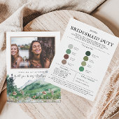 Farbpalette der Wildblume | Meine Bridesmaid Ankündigung