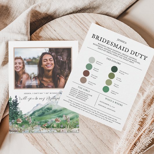 Farbpalette der Wildblume | Meine Bridesmaid Ankündigung