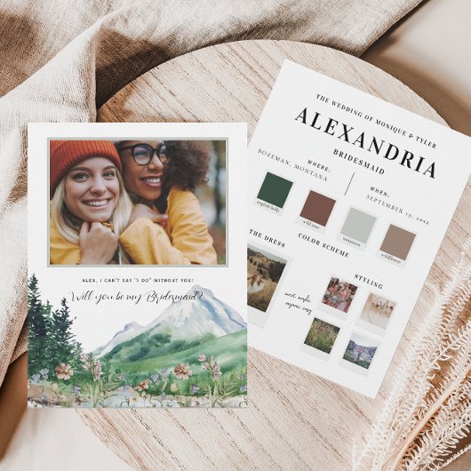 Farbpalette der Wildblume | Meine Bridesmaid Ankündigung