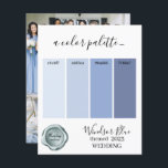 Farbpalette Farbe Windsor Blue Wedding Card 2023<br><div class="desc">Farbpalette Farbe Windsor Blue Wedding Card 2023</div>