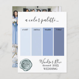 Farbpalette Farbe Windsor Blue Wedding Card 2023