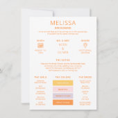 Farbpalette Foto Meine überbrückte Vorschlagskarte Einladung (Rückseite)