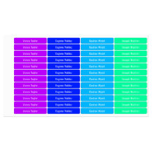 Farbpalette für Cyberpunk Wasserdichte Namensschil