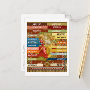 Farbpalette für die hl. Cäcilia von Rom (SNV 36) P Postkarte