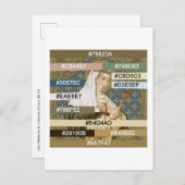 Farbpalette für die St. Catherine von Siena (BK 19 Postkarte (Vorne/Hinten)