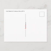 Farbpalette für die St. Catherine von Siena (BK 19 Postkarte (Rückseite)