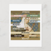 Farbpalette für die St. Catherine von Siena (BK 19 Postkarte (Vorderseite)