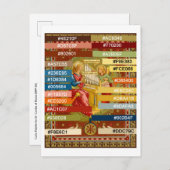 Farbpalette für die St. Cecilia von Rom (SNV 36) P Postkarte (Vorne/Hinten)