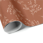 Farbpalette für einfache Verzweigungen | Burnt Sie Geschenkpapier (Rolleneckpunkt)