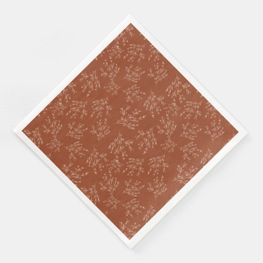 Farbpalette für einfache Verzweigungen | Burnt Sie Serviette (Ecke)