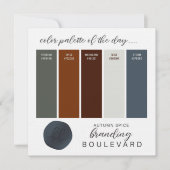 Farbpalette für Herbst-Gewürze Einladung (Vorderseite)