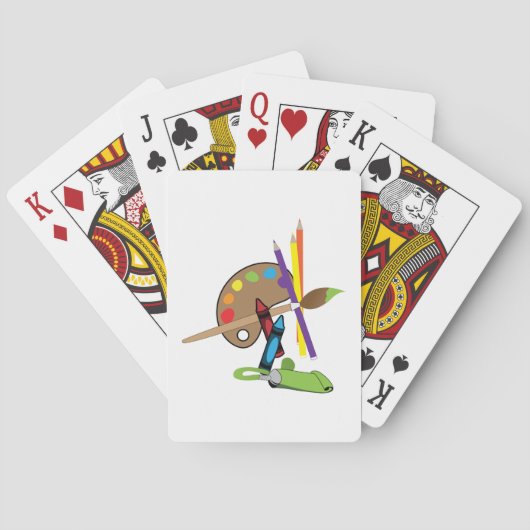 Farbpalette für Künstler Spielkarten (Rückseite)