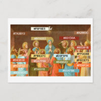 Farbpalette für Pfingsten (SB 01) Postkarte