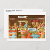 Farbpalette für Pfingsten (SB 01) Postkarte (Vorne/Hinten)