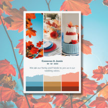 Farbpalette für Red Blue Wedding