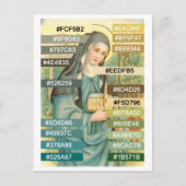 Farbpalette für St. Brigid (M 014) Po Postkarte (Vorderseite)