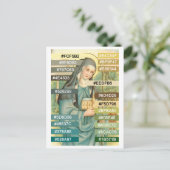 Farbpalette für St. Brigid (M 014) Po Postkarte (Stehend Vorderseite)