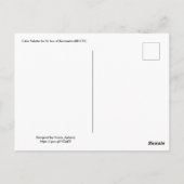 Farbpalette für St. Ivo in Kermartin (BK 015) Postkarte (Rückseite)