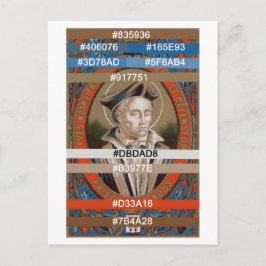 Farbpalette für St. Ivo von Kermartin (M 005) Postkarte