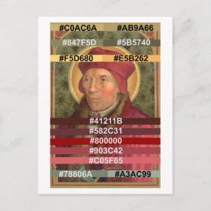 Farbpalette für St. John Fisher (SAU 025) Postca Postkarte