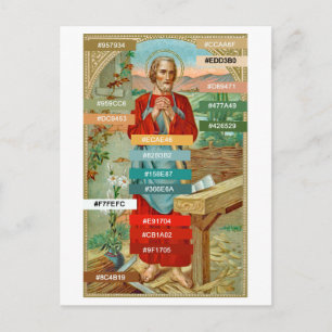 Farbpalette für St. Joseph der Arbeiter (BK 31) Postkarte