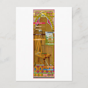 Farbpalette für St. Josephs Werkstatt (BL 01) Postkarte