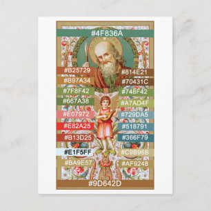 Farbpalette für St. Thomas den Apostel (JMAS 12) Postkarte