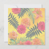 Farbpalette für tropische Escape-Hochzeiten Einladung (Rückseite)