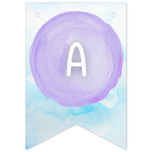 Farbpalette Geburtstagsbanner Wimpelkette (Dritte Fahne)