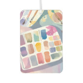 Farbpalette | Hübsche Kunst Farben Wasserfarbe Autolufterfrischer (Vorderseite)