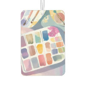 Farbpalette | Hübsche Kunst Farben Wasserfarbe Autolufterfrischer (Rückseite)