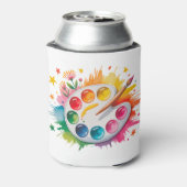 Farbpalette Kunst Geburtstagspartei Dosenkühler (Kanne Rückseite)
