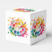 Farbpalette Kunst Geburtstagspartei Geschenkschachtel (Rückseite)