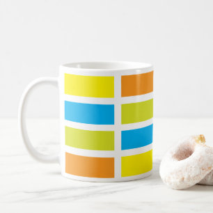 Farbpalette Kunst Kaffeetasse
