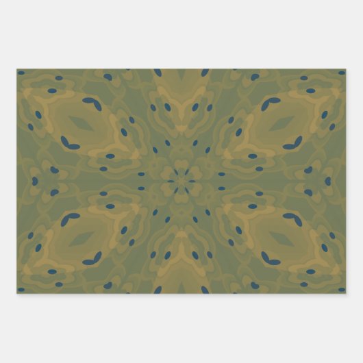 Farbpalette lila und grün geschenkpapier set (Vorderseite)