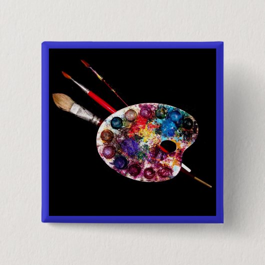FARBPALETTE, Maler, Künstler Button (Vorderseite)