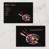 FARBPALETTE/ Maler, Künstler, Kunststoffe Visitenkarte (Vorne/Hinten)