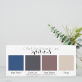 Farbpalette mit Farbpalette für Weichtiere Einladung (Stehend Vorderseite)