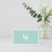 Farbpalette | Monogramm Visitenkarte (Stehend Vorderseite)
