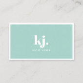 Farbpalette | Monogramm Visitenkarte (Vorderseite)