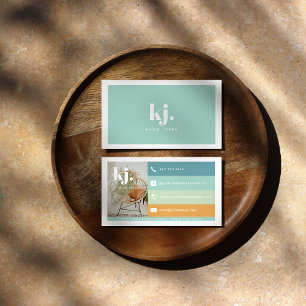 Farbpalette Monogramm Visitenkarte