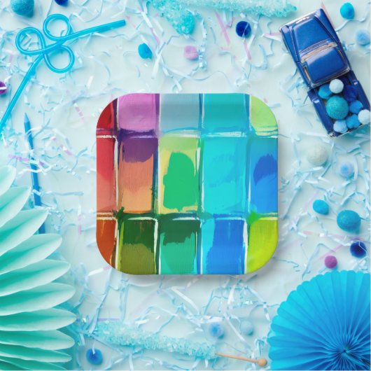 Farbpalette Pappteller (Party)