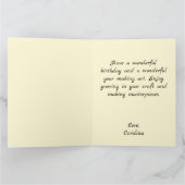 Farbpalette Personalisiert Geburtstag Karte (Innenseite)