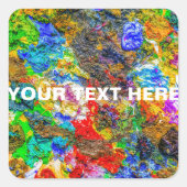 Farbpalette Quadratischer Aufkleber (Vorderseite)