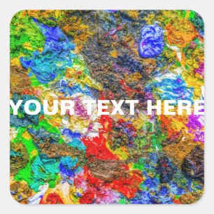 Farbpalette Quadratischer Aufkleber